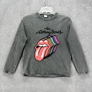 Zara Kids The Rolling Stones Sweater Size‎ 13 14 Gray Pullover long sleeves Top